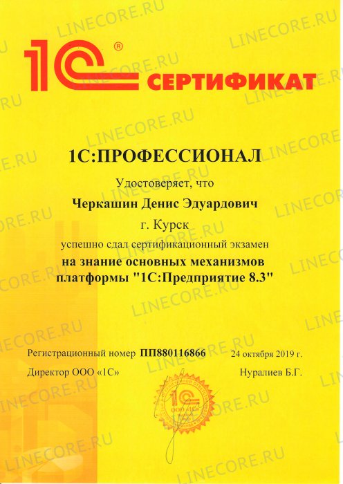 1С:Профессионал. Платформа 1С:Предприятие 8.3